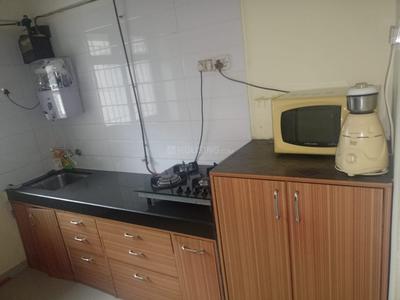 Kitchen Image of 800 Sq.ft 2 BHK Apartment / Flat for rent in Raunak Unnathi Greens, Kasarvadavali Thane for Rs. 29000