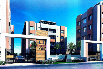 Image of 947 Sq.ft 2 BHK Apartment / Flat for sale in Sristi Happy Ville, Baranagar, Kolkata for Rs. 4700000