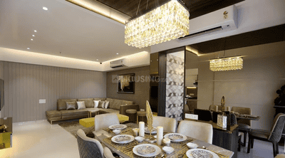 Living Room Image of 650 Sq.ft 2 BHK Apartment / Flat for sale in Rodium Xone, Kandivali West Mumbai for Rs. 19500000