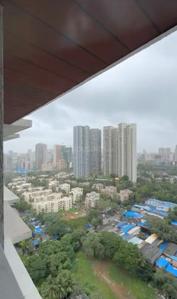 Balcony Image of 1400 Sq.ft 3 BHK Apartment / Flat for rent in Ekta Tripolis, Goregaon West Mumbai for Rs. 120000