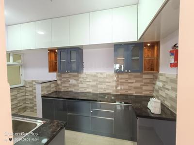 Kitchen Image of 1050 Sq.ft 3 BHK Apartment / Flat for rent in Prestige Jindal City, Anchepalya Bengaluru for Rs. 40000