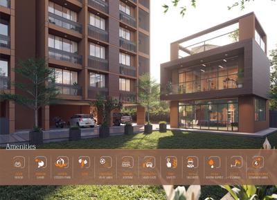 Brochure Image of 713 Sq.ft 2 BHK Apartment / Flat for sale in Shlok Heights, Tragad Ahmedabad for Rs. 6100000