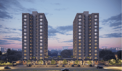 Image of 1629 Sq.ft 2 BHK Apartment / Flat for sale in Param Paarijat Blessings, Sargasan, Gandhinagar for Rs. 6200000