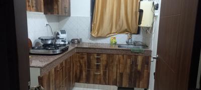 Kitchen Image of 1225 Sq.ft 3 BHK Apartment / Flat for sale in Sheres Shalimar Mannat, Mohammadpur Chauki Lucknow for Rs. 8000000
