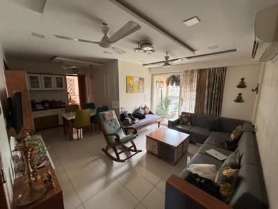 Hall Image of 978 Sq.ft 3 BHK Apartment / Flat for rent in Adani Amogha, Shantigram Ahmedabad for Rs. 38000
