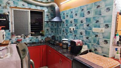 Kitchen Image of 553 Sq.ft 1 BHK Apartment / Flat for sale in Salt Lake City Kolkata for Rs. 2700000