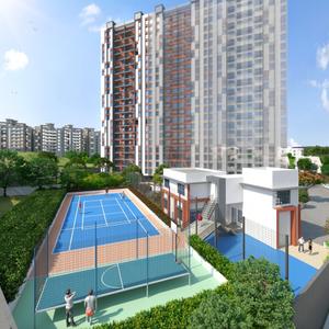 Image of 1055 Sq.ft 2 BHK Apartment / Flat for sale in Kumar Princetown Tower C1, Mohammed Wadi, Pune for Rs. 7200000