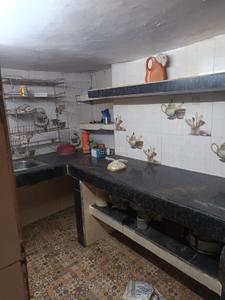 Kitchen Image of 1100 Sq.ft 1 BHK Independent House for rent in Hasanganj Lucknow for Rs. 7500