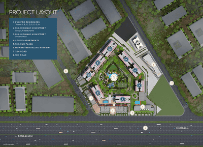 Image of 2258 Sq.ft 4 BHK Apartment / Flat for sale in Yashada EVO, Punawale, Pune for Rs. 21000000