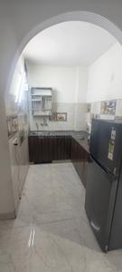 Kitchen Image of 600 Sq.ft 1 BHK Builder Floor for rent in Lajpat Nagar New Delhi for Rs. 35000