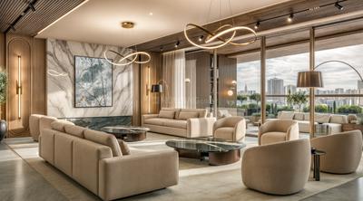 Hall Image of 1901 Sq.ft 3.5 BHK Apartment / Flat for sale in Equinox Embassy Citadel, Worli Mumbai for Rs. 142000000