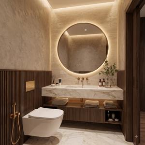 Bathroom Image of 1221 Sq.ft 2 BHK Apartment / Flat for sale in Mumbra Thane for Rs. 9760000