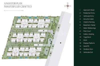 Floor Plan Image of 3045 Sq.ft 3.5 BHK Villa for sale in Sadahalli Chikballapur District for Rs. 44000000
