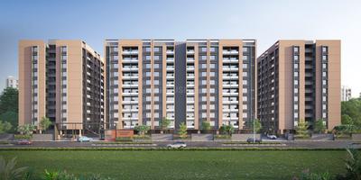 Image of 1098 Sq.ft 2 BHK Apartment / Flat for sale in Radhe Vrundavan Heights, Nana Chiloda, Ahmedabad for Rs. 3800000