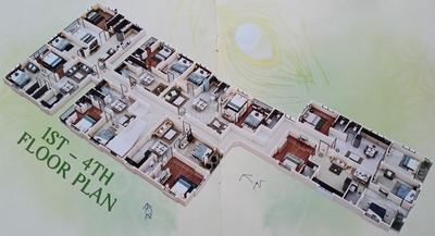 Image of 1218 Sq.ft 3 BHK Apartment / Flat for sale in Madhyamgram, Kolkata for Rs. 4264000