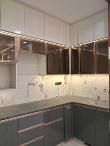 Kitchen Image of 750 Sq.ft 3 BHK Builder Floor for rent in Dwarka Mor New Delhi for Rs. 30000