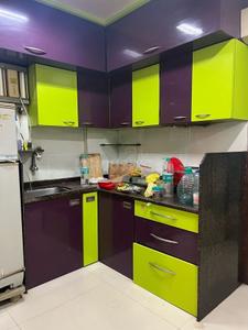 Kitchen Image of 950 Sq.ft 1.5 BHK Apartment / Flat for rent in Kopar Khairane Navi Mumbai for Rs. 34000