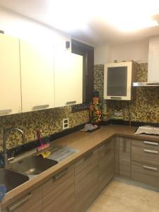 Kitchen Image of 1800 Sq.ft 3 BHK Builder Floor for rent in New Rajinder Nagar New Delhi for Rs. 150000