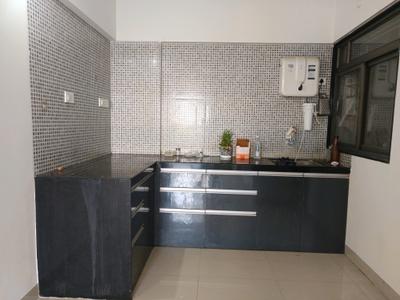Kitchen Image of 660 Sq.ft 1 BHK Apartment / Flat for rent in Gemini Grand Bay, Manjari Budruk Pune for Rs. 17000
