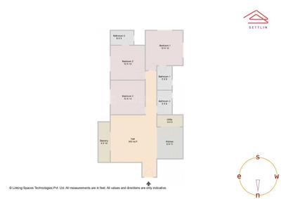 Image of 1065 Sq.ft 3 BHK Apartment / Flat for sale in SNN Raj High Gardens by SNN Raj Corp, Chandapura, Bengaluru for Rs. 12530000