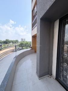 Balcony Image of 824 Sq.ft 3 BHK Apartment / Flat for sale in Ashwamegh Elite, Sargasan Gandhinagar for Rs. 7900000