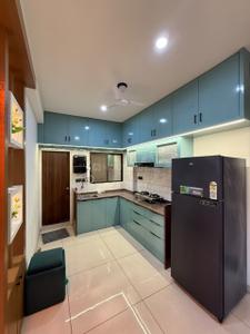 Kitchen Image of 1100 Sq.ft 3 BHK Apartment / Flat for sale in Atladara Vadodara for Rs. 4800000