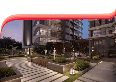 Image of 3401 Sq.ft 4 BHK Apartment / Flat for sale in Vesu, Surat for Rs. 19725800