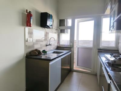 Kitchen Image of 840 Sq.ft 2 BHK Apartment / Flat for rent in Prestige Jindal City, Anchepalya Bengaluru for Rs. 41000