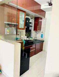 Kitchen Image of 840 Sq.ft 2 BHK Apartment / Flat for sale in Ashar Sapphire, Thane West Thane for Rs. 15800000