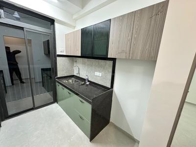 Kitchen Image of 700 Sq.ft 1 BHK Apartment / Flat for rent in DSS Mahavir Spring, Thane West Thane for Rs. 33500