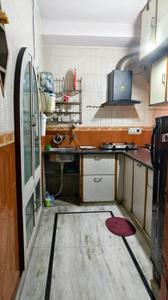 Kitchen Image of 700 Sq.ft 1 BHK Builder Floor for rent in CC block apartment, Shalimar Bagh New Delhi for Rs. 23000