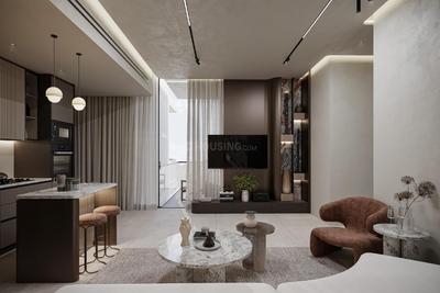 Living Room Image of 710 Sq.ft 1 BHK Apartment / Flat for sale in Downtown Jabel Ali Dubai for Rs. 32178257