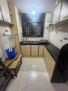 Kitchen Image of 480 Sq.ft 1 BHK Apartment / Flat for rent in Evershine Millennium Paradise, Kandivali East Mumbai for Rs. 35000