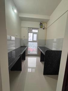 Kitchen Image of 620 Sq.ft 1 BHK Apartment / Flat for rent in Ashar Arize, Kalwa Thane for Rs. 26000