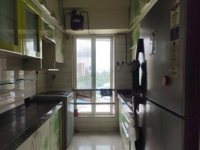 Kitchen Image of 650 Sq.ft 1 BHK Apartment / Flat for rent in Gurukrupa Marina Enclave, Malad West Mumbai for Rs. 45000