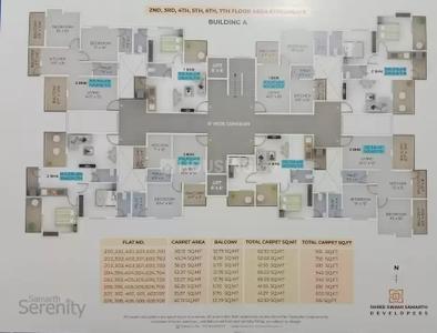 Image of 1402 Sq.ft 3 BHK Apartment / Flat for sale in Samarth Serenity, Kiwale, Pune for Rs. 7910000