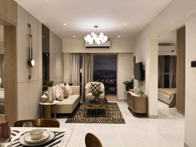 Living Room Image of 750 Sq.ft 2 BHK Apartment / Flat for sale in Hubtown Rising City, Ramabai Ambedkar Nagar Mumbai for Rs. 17000000