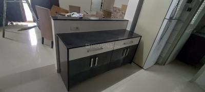 Kitchen Image of 1356 Sq.ft 3 BHK Apartment / Flat for rent in Tithi Satyamev Vista, Gota Ahmedabad for Rs. 40000