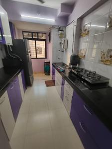 Kitchen Image of 550 Sq.ft 1 BHK Apartment / Flat for rent in Sheth Creators Harsha Rekha Apartment, Ghatkopar West Mumbai for Rs. 40000
