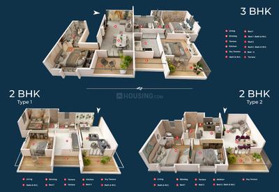 Image of 758 Sq.ft 2 BHK Apartment / Flat for sale in Kondhwa, Pune for Rs. 7000000