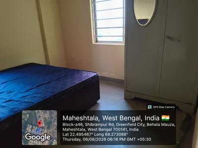 Bedroom Image of 1330 Sq.ft 3 BHK Apartment / Flat for rent in Srijan Green Field City Classic Premium, Maheshtala Kolkata for Rs. 20000