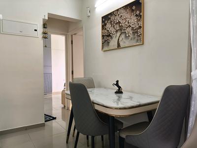 Dining Area Image of 806 Sq.ft 2 BHK Apartment / Flat for rent in Mahindra Happinest Tathawade, Tathawade Pune for Rs. 35000