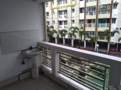 Balcony Image of 795 Sq.ft 2 BHK Apartment / Flat for rent in Jupiter Airport Residency, Birati Kolkata for Rs. 15500