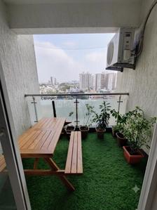 Balcony Image of 1575 Sq.ft 3 BHK Apartment / Flat for rent in Radiance Mandarin, Thoraipakkam Chennai for Rs. 65000
