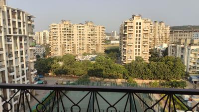 Balcony Image of 1015 Sq.ft 2 BHK Apartment / Flat for rent in Nyati Elan Central II, Wagholi Pune for Rs. 26000