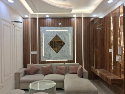 Living Room Image of 750 Sq.ft 3 BHK Builder Floor for rent in Dwarka Mor New Delhi for Rs. 30000
