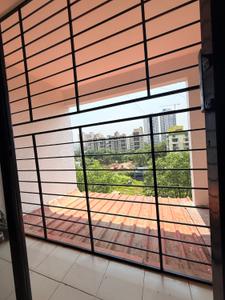 Balcony Image of 630 Sq.ft 1 BHK Apartment / Flat for rent in Paranjape Ojas, Pashan Pune for Rs. 25000