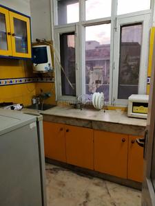 Kitchen Image of 1200 Sq.ft 1 BHK Builder Floor for rent in Panchsheel Park New Delhi for Rs. 50000