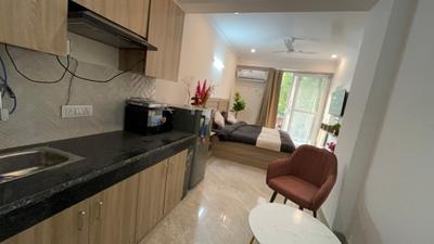 Kitchen Image of 1000 Sq.ft 1 RK Builder Floor for rent in Sector 51 Gurgaon for Rs. 27000