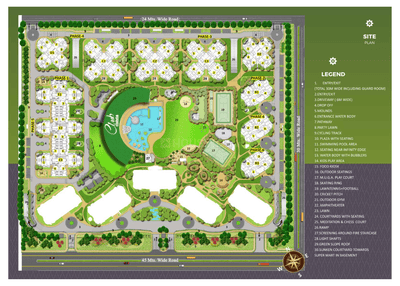 Image of 1051 Sq.ft 2 BHK Apartment / Flat for sale in Sushant Golf City, Lucknow for Rs. 11300000